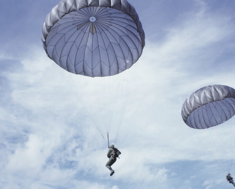 Airborne jump 109 miles off the coast of Alaska