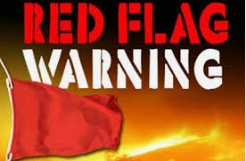 Flying Red Flag Warning Alert