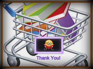 Shopping cart thank you